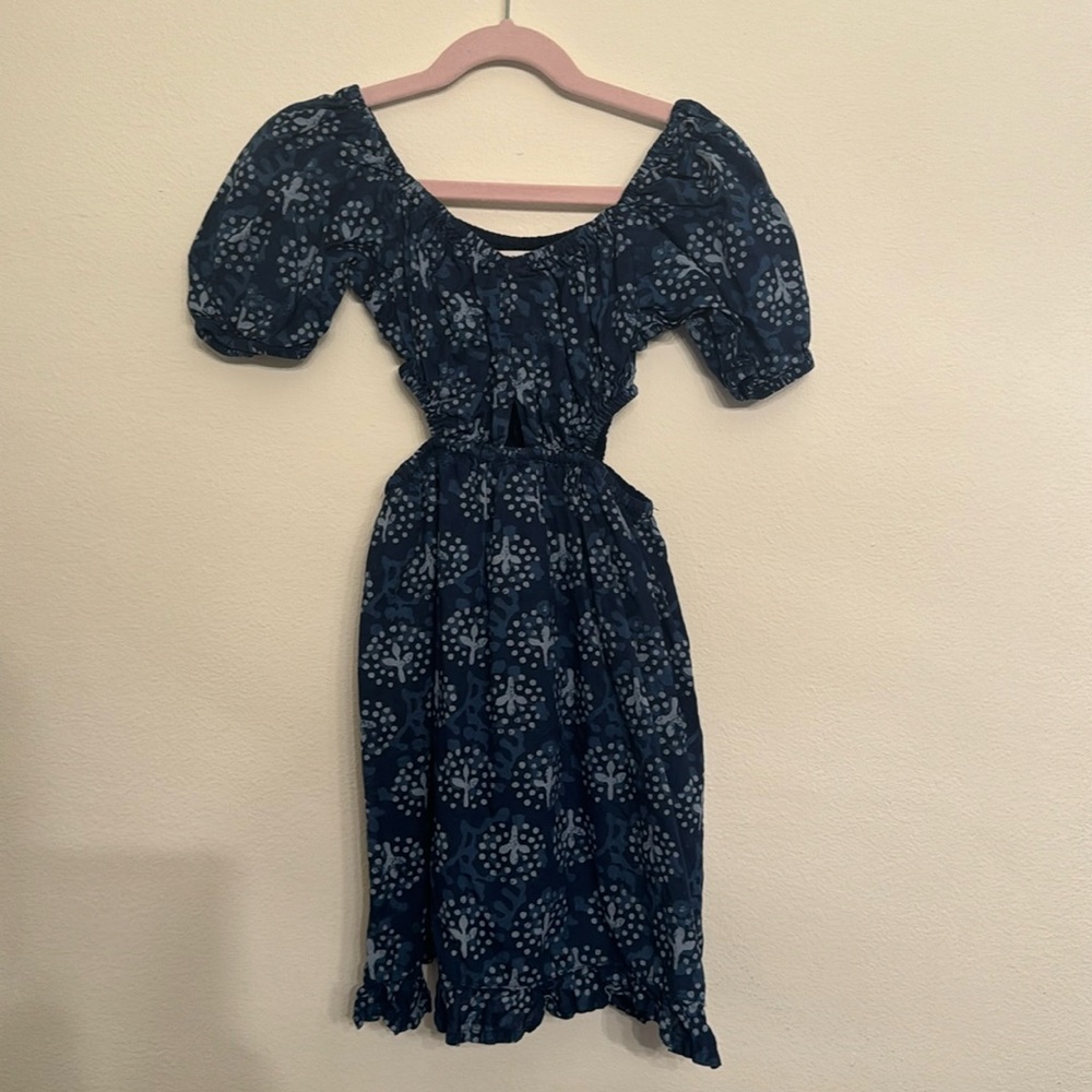 Zara girls dress with cutouts
